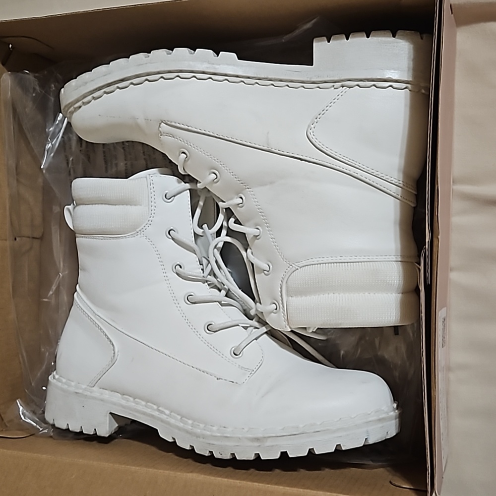 Womens white booties